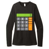 Calculator Costume Halloween Easy Cosplay Math Geek Outfit Womens CVC Long Sleeve Shirt