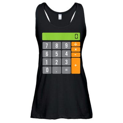 Calculator Costume Halloween Easy Cosplay Math Geek Outfit Ladies Essential Flowy Tank