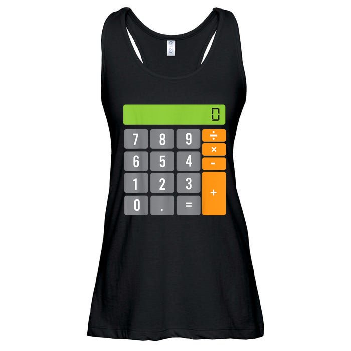 Calculator Costume Halloween Easy Cosplay Math Geek Outfit Ladies Essential Flowy Tank