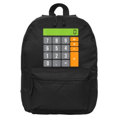 Calculator Costume Halloween Easy Cosplay Math Geek Outfit 16 in Basic Backpack