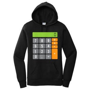 Calculator Costume Halloween Easy Cosplay Math Geek Outfit Women's Pullover Hoodie