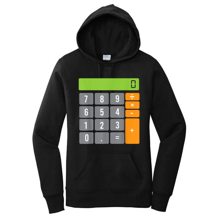 Calculator Costume Halloween Easy Cosplay Math Geek Outfit Women's Pullover Hoodie