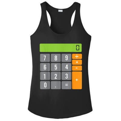 Calculator Costume Halloween Easy Cosplay Math Geek Outfit Ladies PosiCharge Competitor Racerback Tank
