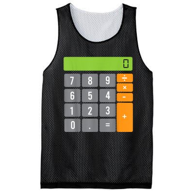 Calculator Costume Halloween Easy Cosplay Math Geek Outfit Mesh Reversible Basketball Jersey Tank