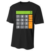 Calculator Costume Halloween Easy Cosplay Math Geek Outfit Performance Sprint T-Shirt