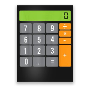 Calculator Costume Halloween Easy Cosplay Math Geek Outfit Poster