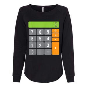 Calculator Costume Halloween Easy Cosplay Math Geek Outfit Womens California Wash Sweatshirt