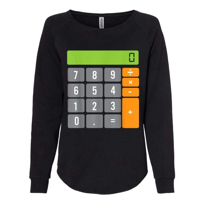 Calculator Costume Halloween Easy Cosplay Math Geek Outfit Womens California Wash Sweatshirt