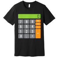 Calculator Costume Halloween Easy Cosplay Math Geek Outfit Premium T-Shirt