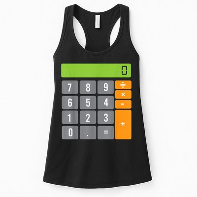 Calculator Costume Halloween Easy Cosplay Math Geek Outfit Womens Tank Top