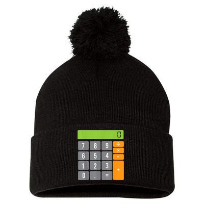 Calculator Costume Halloween Easy Cosplay Math Geek Outfit Pom Pom 12in Knit Beanie