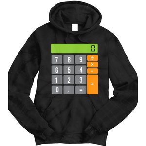 Calculator Costume Halloween Easy Cosplay Math Geek Outfit Tie Dye Hoodie