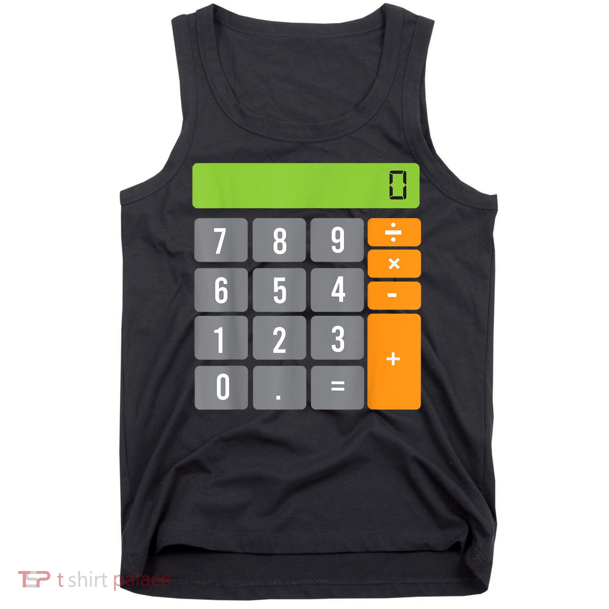 Calculator Costume Halloween Easy Cosplay Math Geek Outfit Tank Top