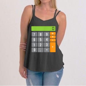 Calculator Costume Halloween Easy Cosplay Math Geek Outfit Women's Strappy Tank