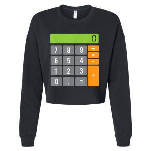 Calculator Costume Halloween Easy Cosplay Math Geek Outfit Cropped Pullover Crew