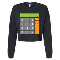 Calculator Costume Halloween Easy Cosplay Math Geek Outfit Cropped Pullover Crew