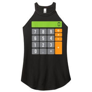 Calculator Costume Halloween Easy Cosplay Math Geek Outfit Women's Perfect Tri Rocker Tank