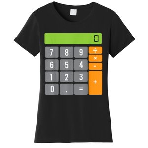 Calculator Costume Halloween Easy Cosplay Math Geek Outfit Women's T-Shirt