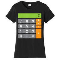 Calculator Costume Halloween Easy Cosplay Math Geek Outfit Women's T-Shirt