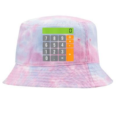 Calculator Costume Halloween Easy Cosplay Math Geek Outfit Tie-Dyed Bucket Hat