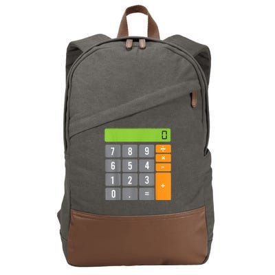 Calculator Costume Halloween Easy Cosplay Math Geek Outfit Cotton Canvas Backpack