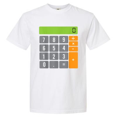 Calculator Costume Halloween Easy Cosplay Math Geek Outfit Garment-Dyed Heavyweight T-Shirt