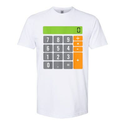 Calculator Costume Halloween Easy Cosplay Math Geek Outfit Softstyle® CVC T-Shirt