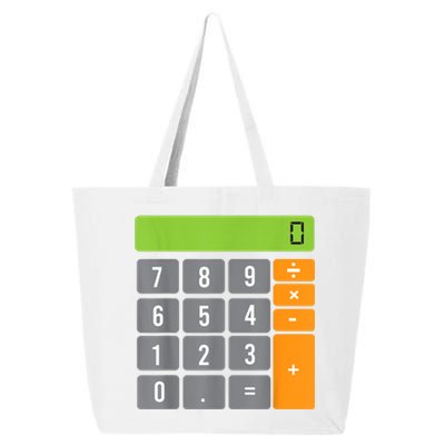 Calculator Costume Halloween Easy Cosplay Math Geek Outfit 25L Jumbo Tote