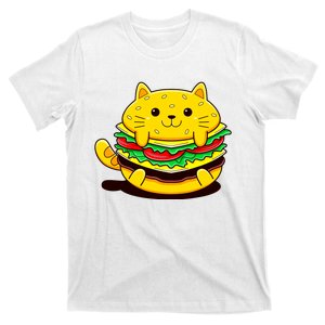 Cute Cat Hamburger T-Shirt