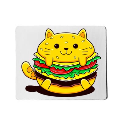 Cute Cat Hamburger Mousepad