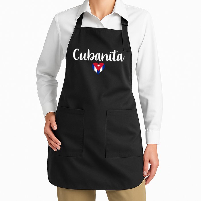 Cubanita Cuban Heart Cuba Flag Apron