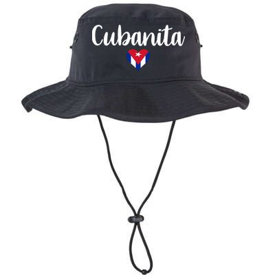 Cubanita Cuban Heart Cuba Flag Bucket Hat