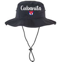 Cubanita Cuban Heart Cuba Flag Bucket Hat