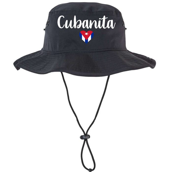 Cubanita Cuban Heart Cuba Flag Bucket Hat