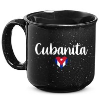 Cubanita Cuban Heart Cuba Flag 15oz Campfire Ceramic Mug