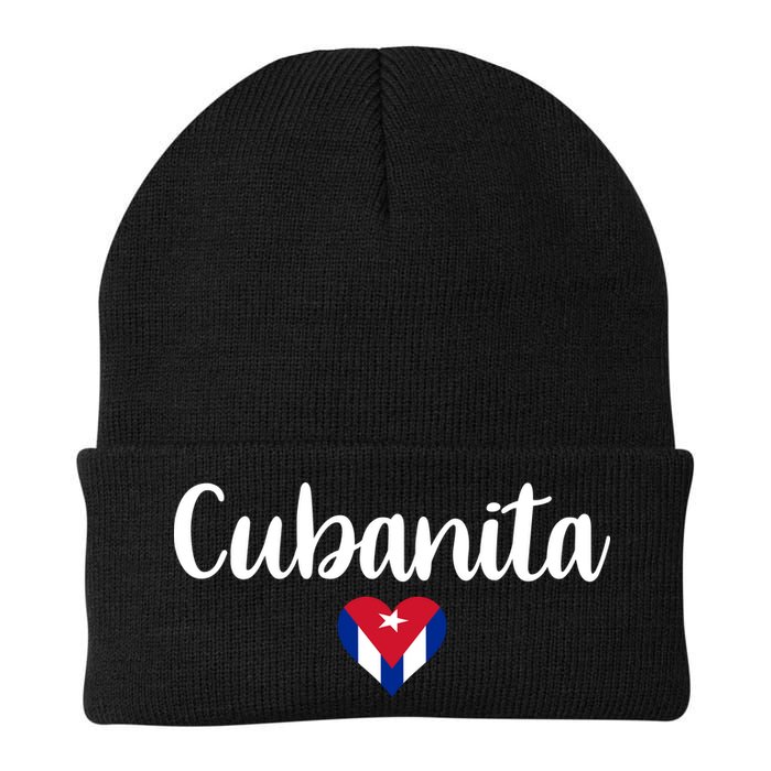 Cubanita Cuban Heart Cuba Flag Beanie