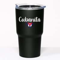Cubanita Cuban Heart Cuba Flag Tumbler