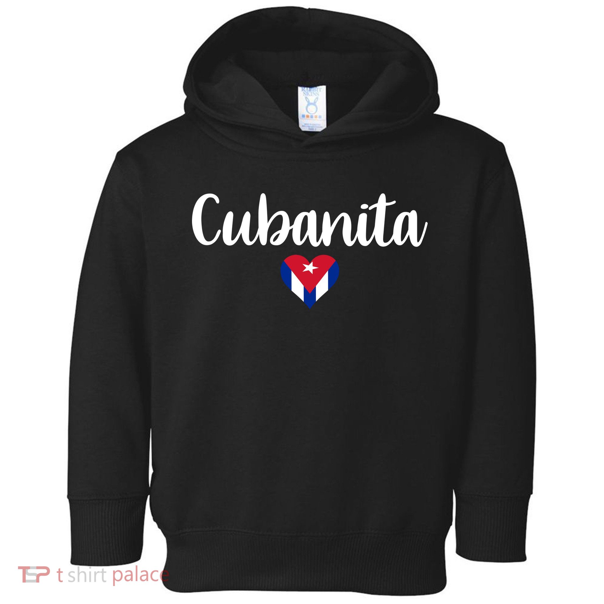 Cubanita Cuban Heart Cuba Flag Toddler Hoodie