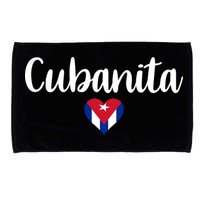 Cubanita Cuban Heart Cuba Flag Microfiber Hand Towel