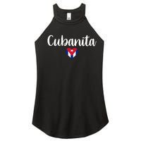 Cubanita Cuban Heart Cuba Flag Women’s Perfect Tri Rocker Tank