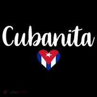 Cubanita Cuban Heart Cuba Flag Zip Tote Bag