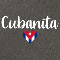 Cubanita Cuban Heart Cuba Flag Cotton Canvas Backpack