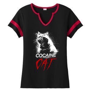 Cocaine Cat Horror Cat Ladies Halftime Notch Neck Tee