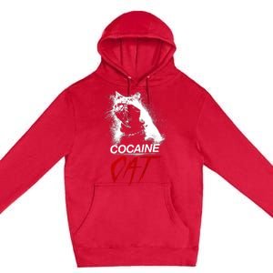 Cocaine Cat Horror Cat Premium Pullover Hoodie