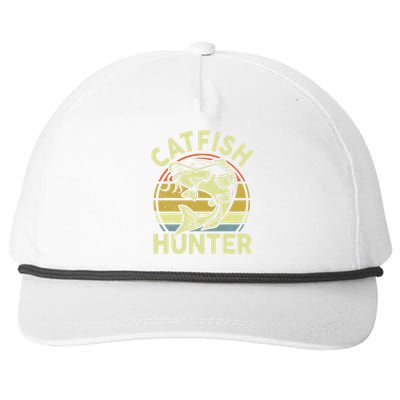 Catfishing Catfish Hunter  Gift Funny Fishing Snapback Five-Panel Rope Hat