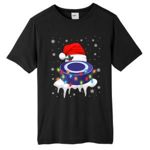 Cute Christmas Hockey Santa Hat Xmas Light Cool Gift Tall Fusion ChromaSoft Performance T-Shirt