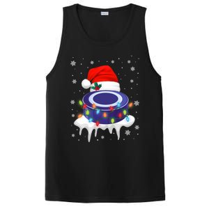 Cute Christmas Hockey Santa Hat Xmas Light Cool Gift PosiCharge Competitor Tank