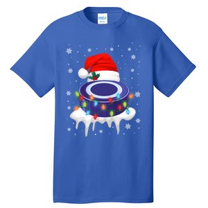 Cute Christmas Hockey Santa Hat Xmas Light Cool Gift Tall T-Shirt