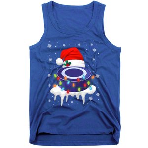 Cute Christmas Hockey Santa Hat Xmas Light Cool Gift Tank Top