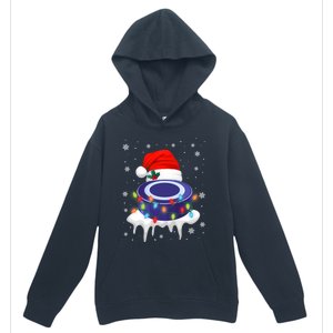 Cute Christmas Hockey Santa Hat Xmas Light Cool Gift Urban Pullover Hoodie